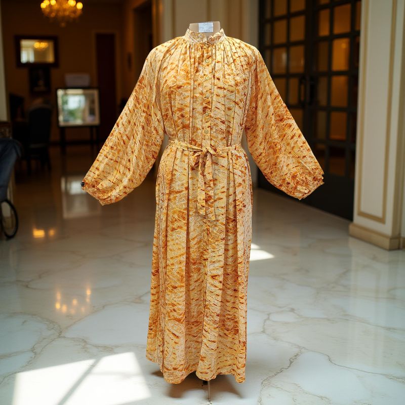 Free Size Hiral Silk Crystal Dress 57" Long Jalabiya