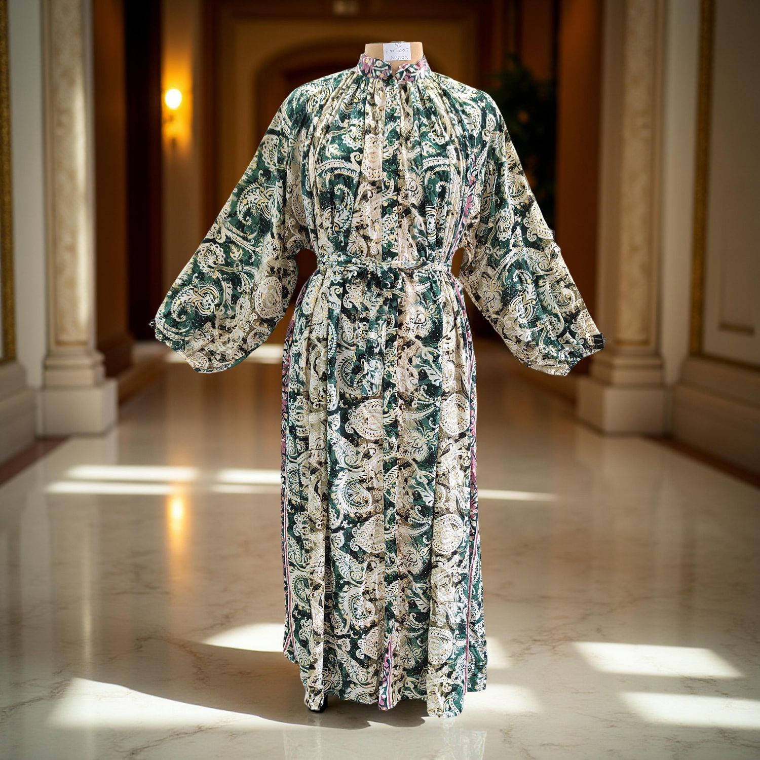 Free Size Hiral Silk Crystal Dress 57" Long Jalabiya