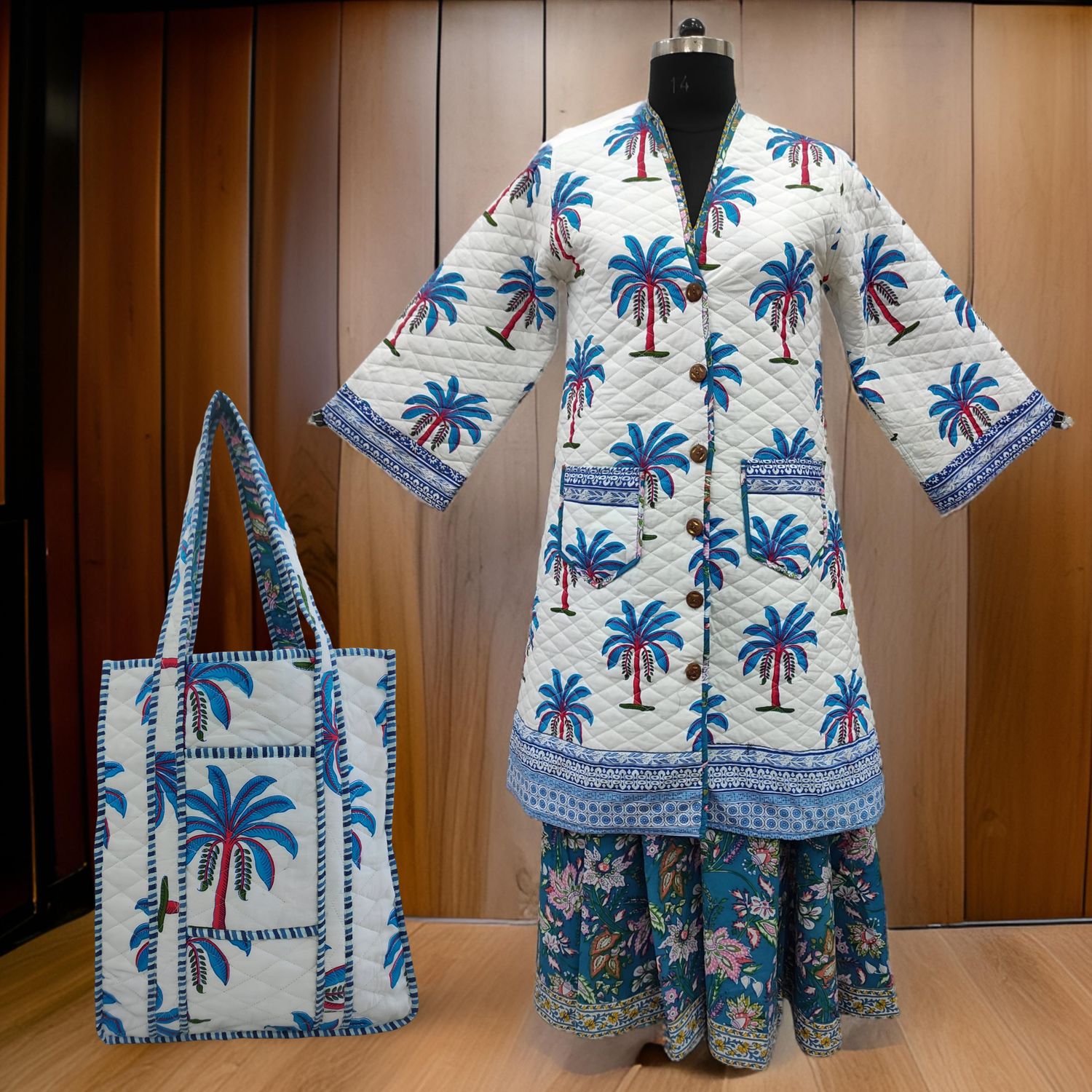 XS/S Cotton Jacket And Inner And Bag