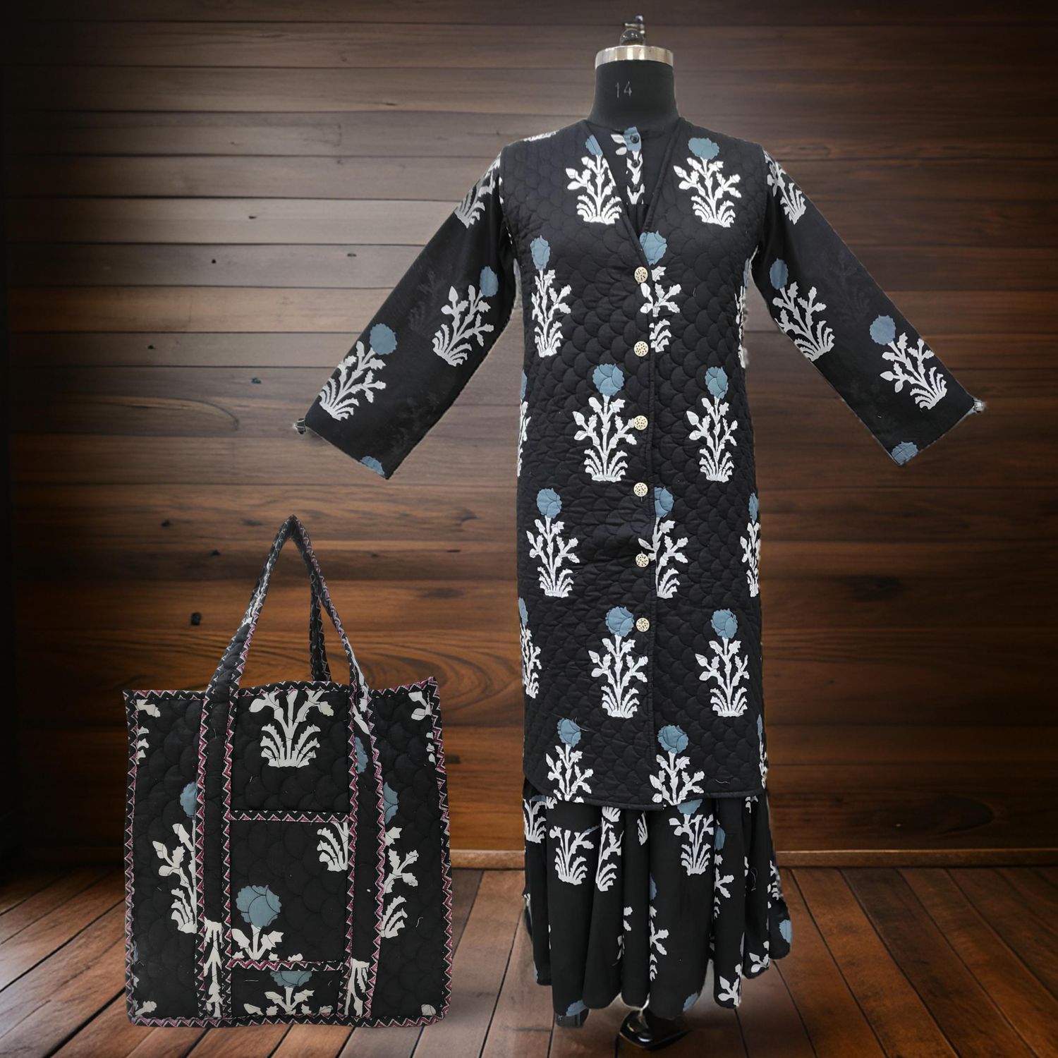 S/M Cotton Jacket And Inner And Bag