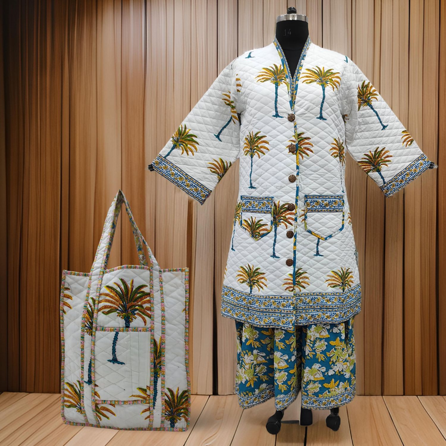 XS/S Cotton Jacket And Inner And Bag