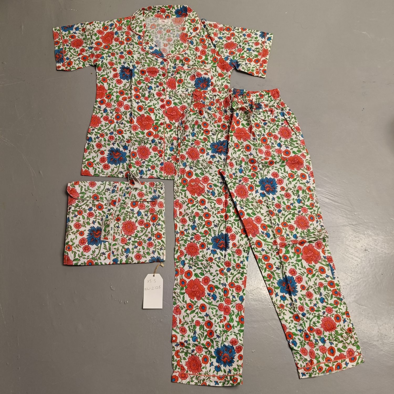 XS-S Cotton Short Sleeves Pajamas Set