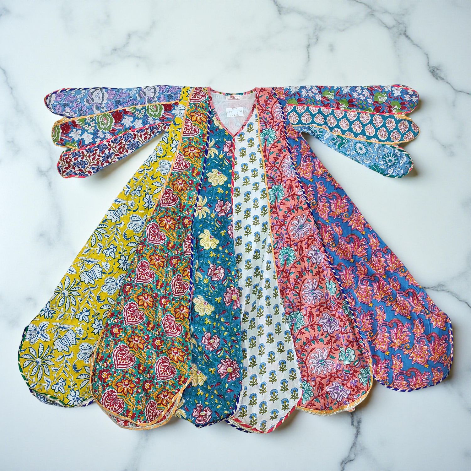 8-9 Year Meher Printed Cotton Dress 42"Long Jalabiya