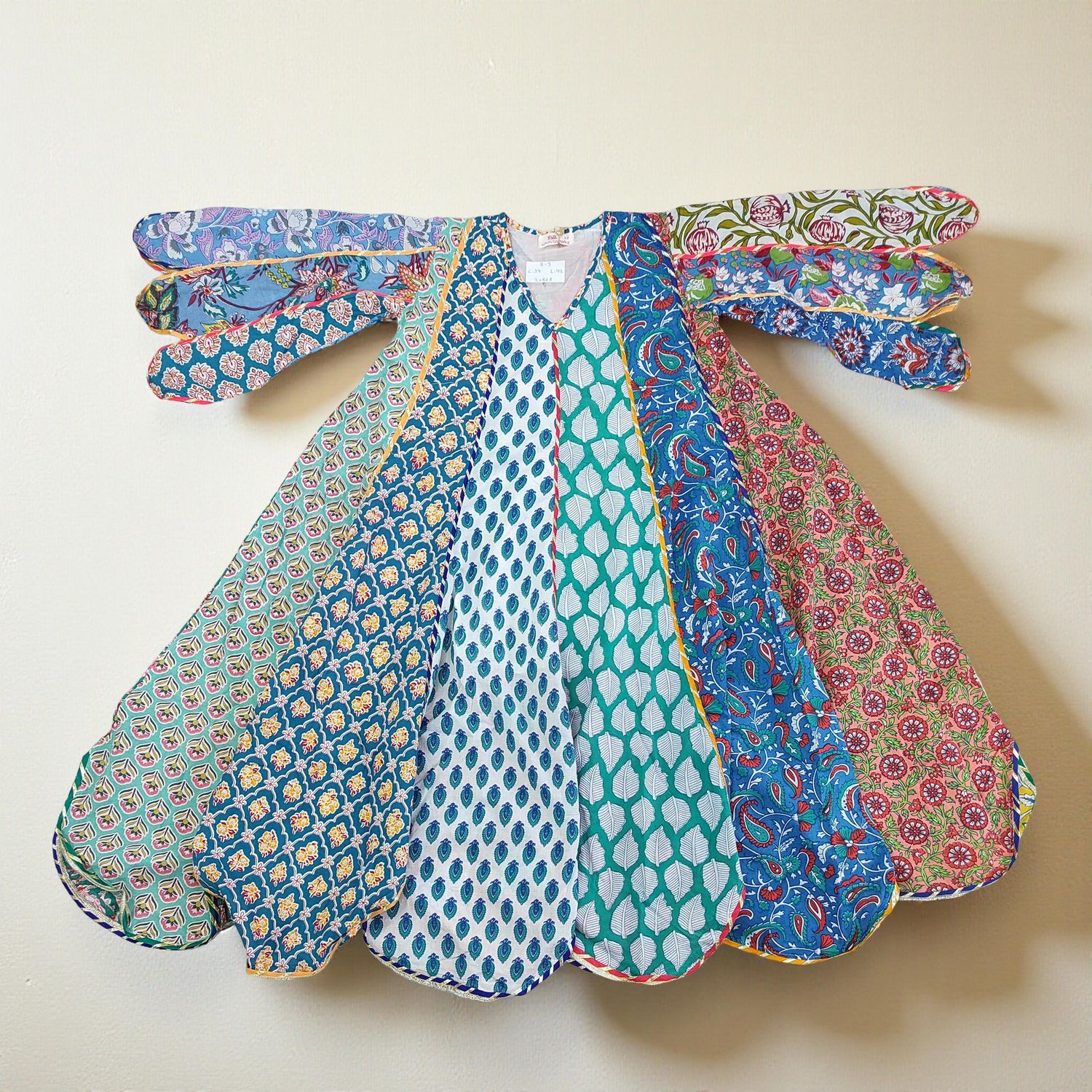 8-9 Year Meher Printed Cotton Dress 42"Long Jalabiya