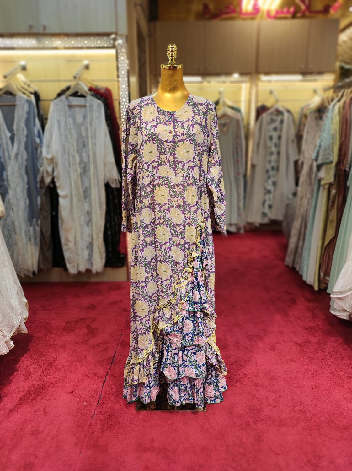 L/XL Special Cotton Dress 57" Long Jalabiya