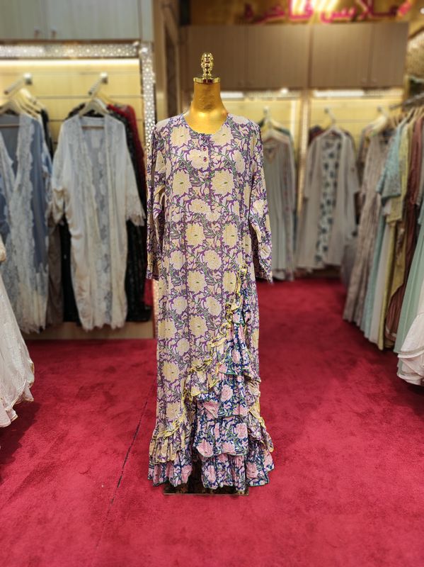 L/XL Special Cotton Dress 57" Long Jalabiya