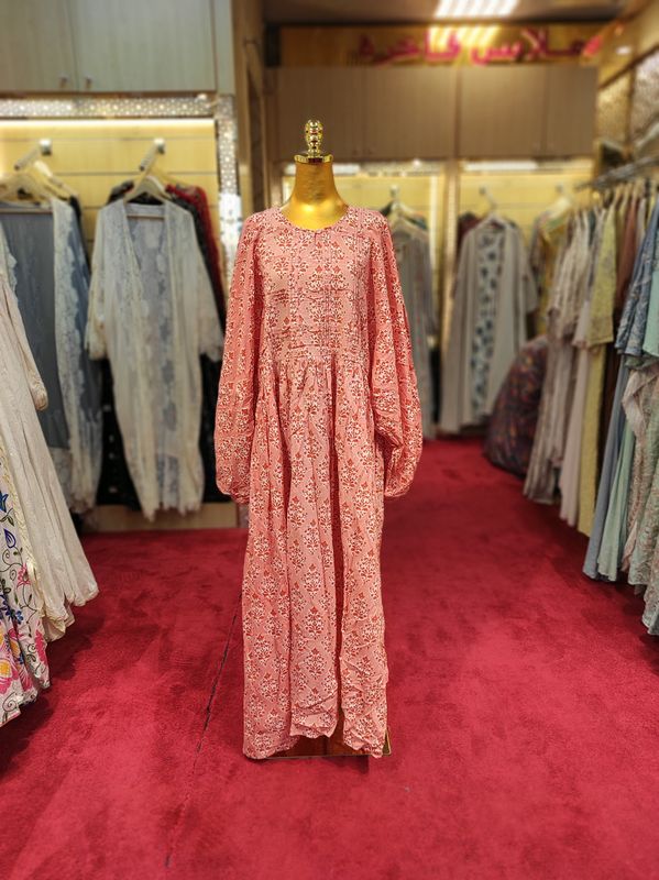 2XL/3XL Kadifa Cotton Dress 57" Long Jalabiya