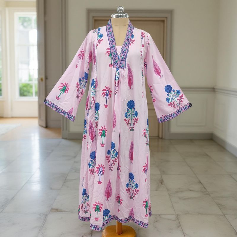 S-M Liza Rayon Jalabiya Dress 57" length