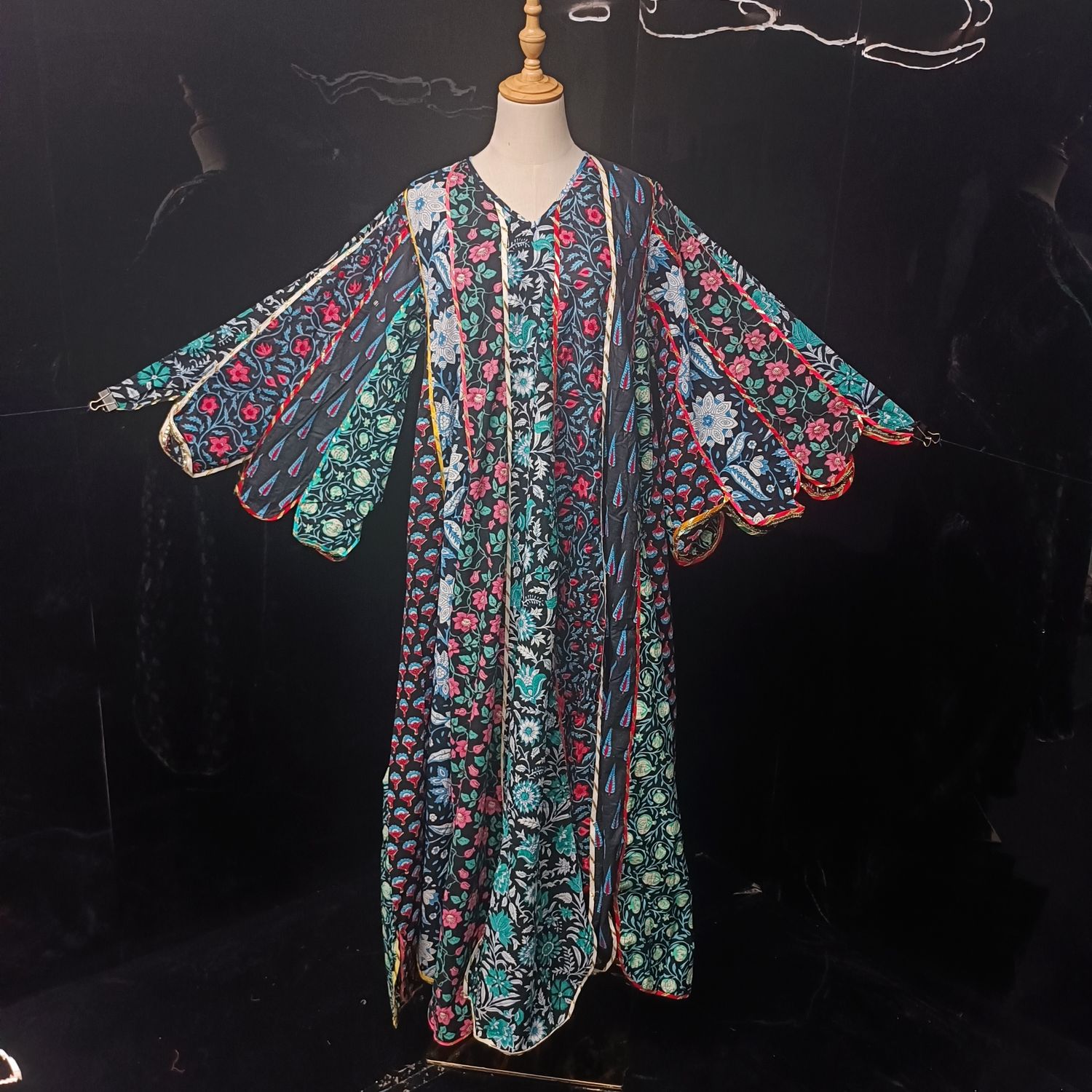 S/M Meher White Cotton Dress 56" Long Jalabiya