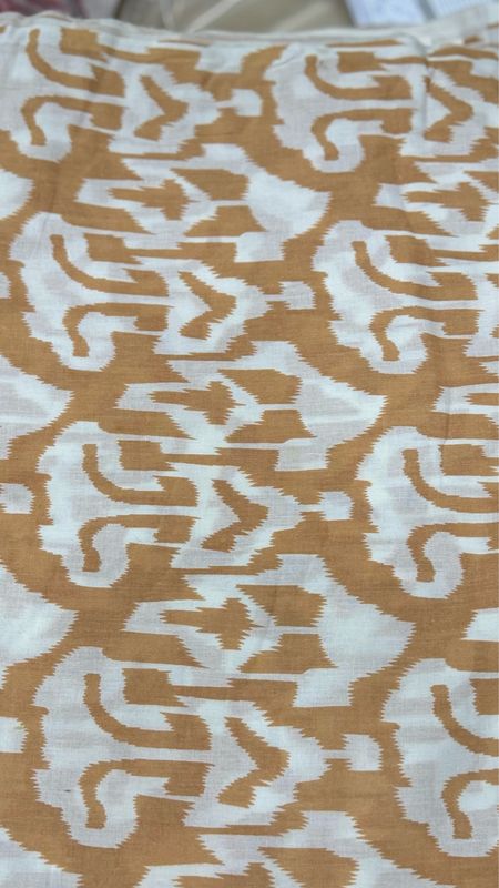 4 Meter Cotton Hand Printed Fabric
