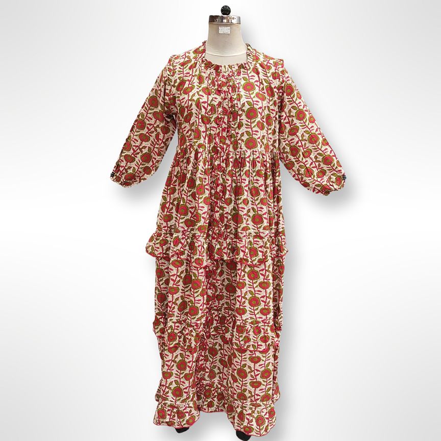2XL/3XL Amira Cotton Dress 55" Long Jalabiya
