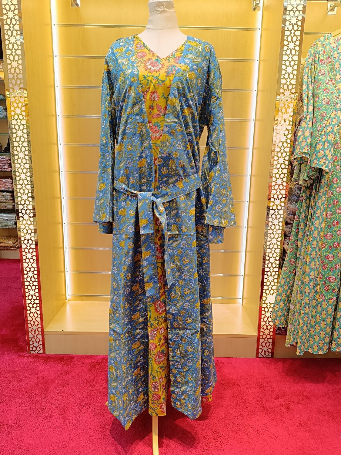 Free size Cotton Abaya length 56” Long