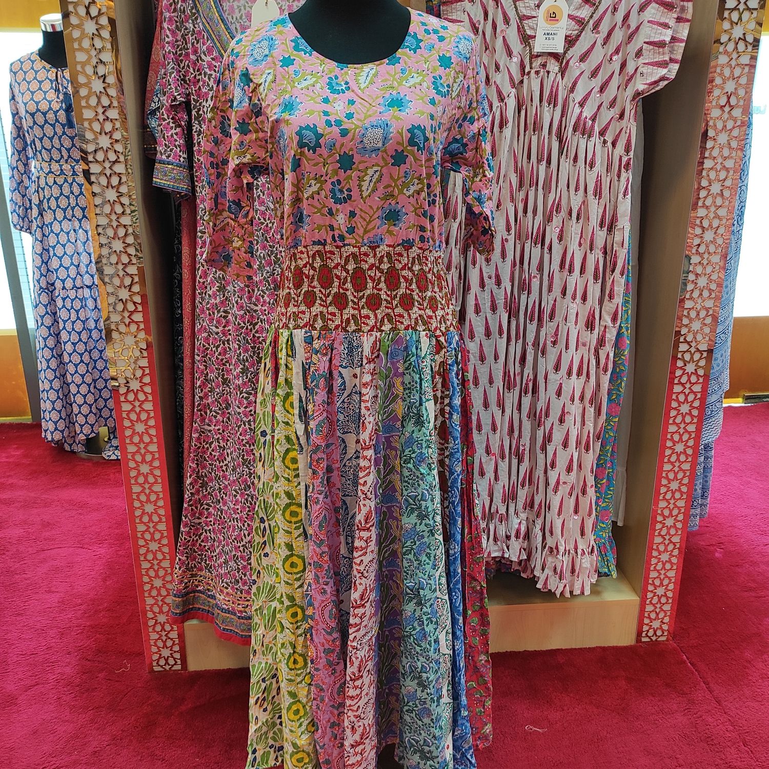 S/M Special Printed Cotton Dress 56" Long Jalabiya