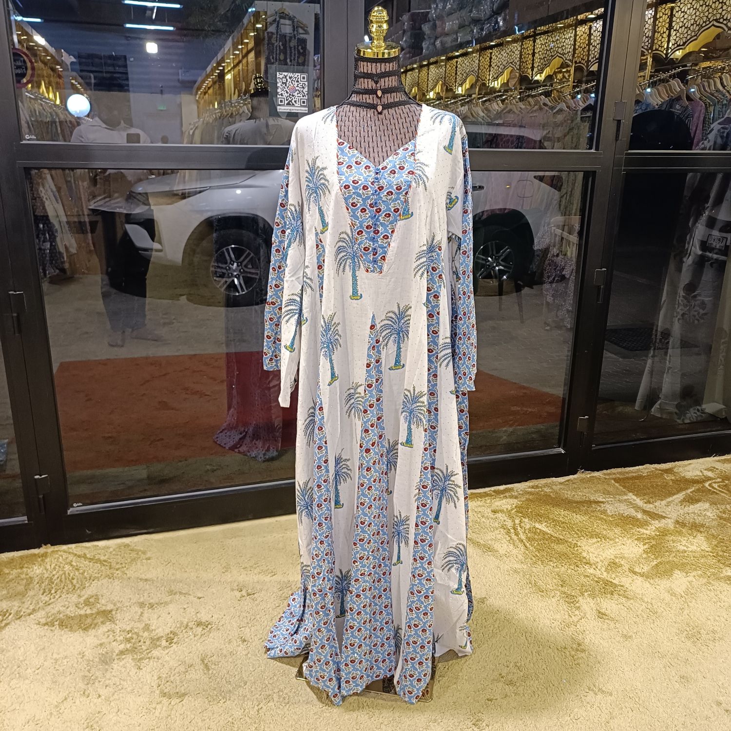 Payal crystal L/XL cotton jalabia