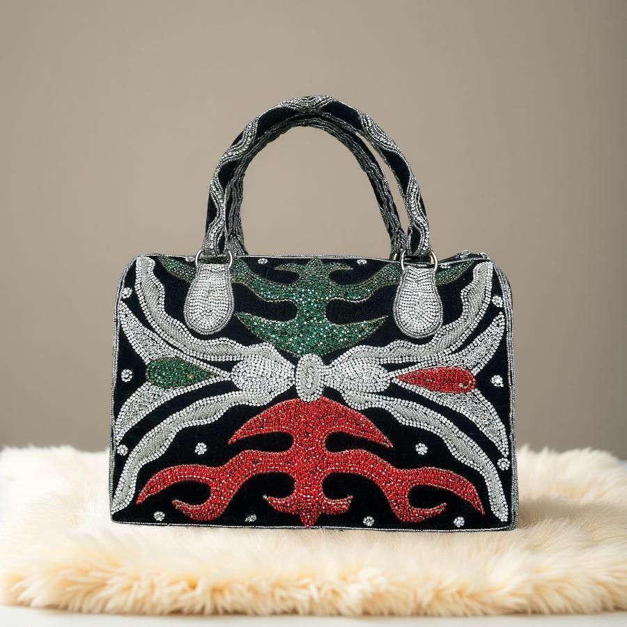 Beaded Black Dana bag