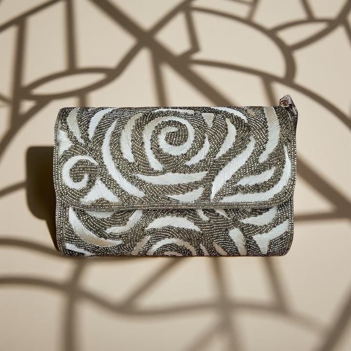 Hand-embroidered Vintage Glam Lujain bag