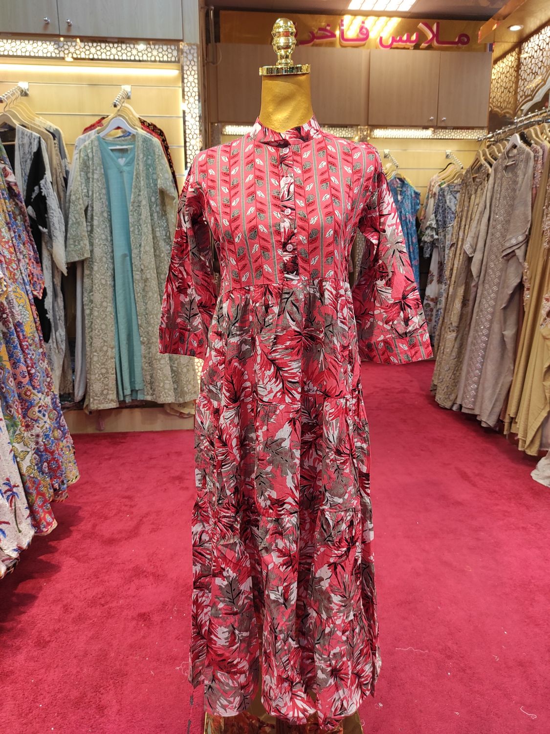 10-11 Safia Cotton Dress 50" Long Jalabiya