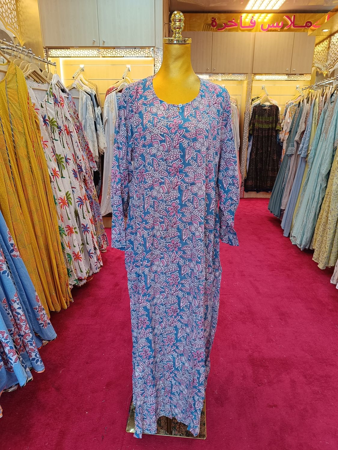 L/XL   Cotton Dress 56" Long Jalabiyas