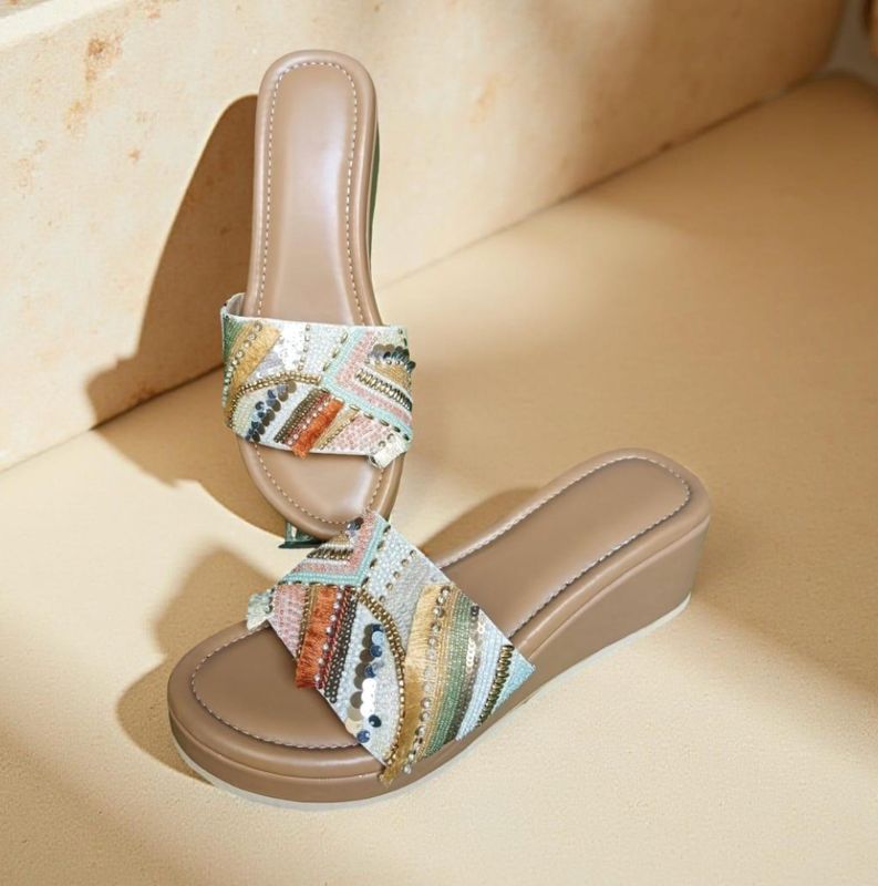 ​Sabah – Handcrafted Indian Style Embellished Heels Size - 38