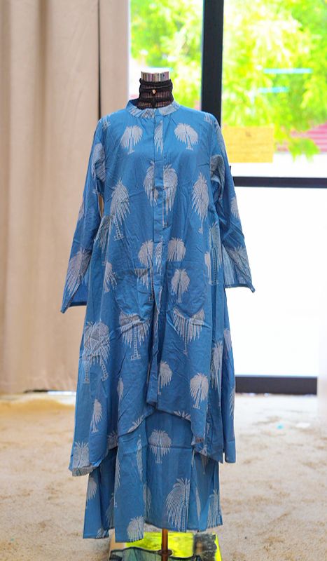 LX-L 2 Piece Rasha Pure Cotton Dress Jalabiya