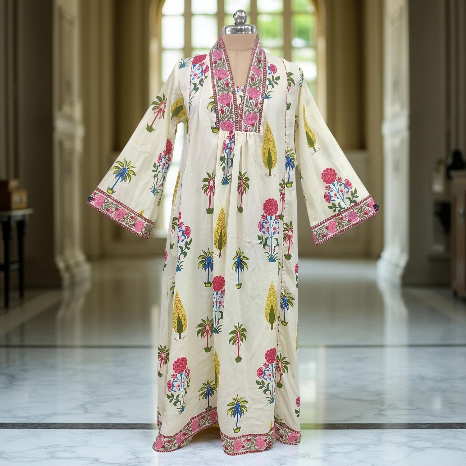 12-13 Liza Rayon Jalabiya Dress 50" length