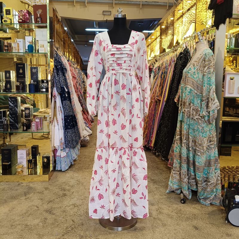 XS-S Misba Printed Dress 54" Long Jalabiya