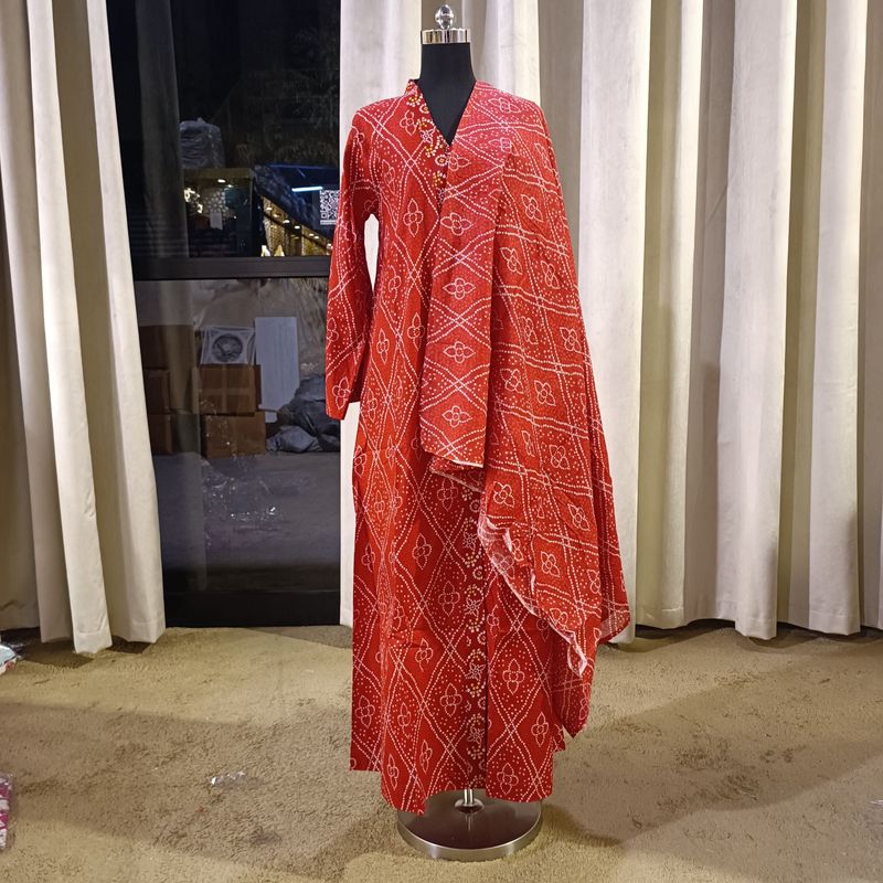 XS-S Abaya With Sheila Inner Set Cotton length 54” Long