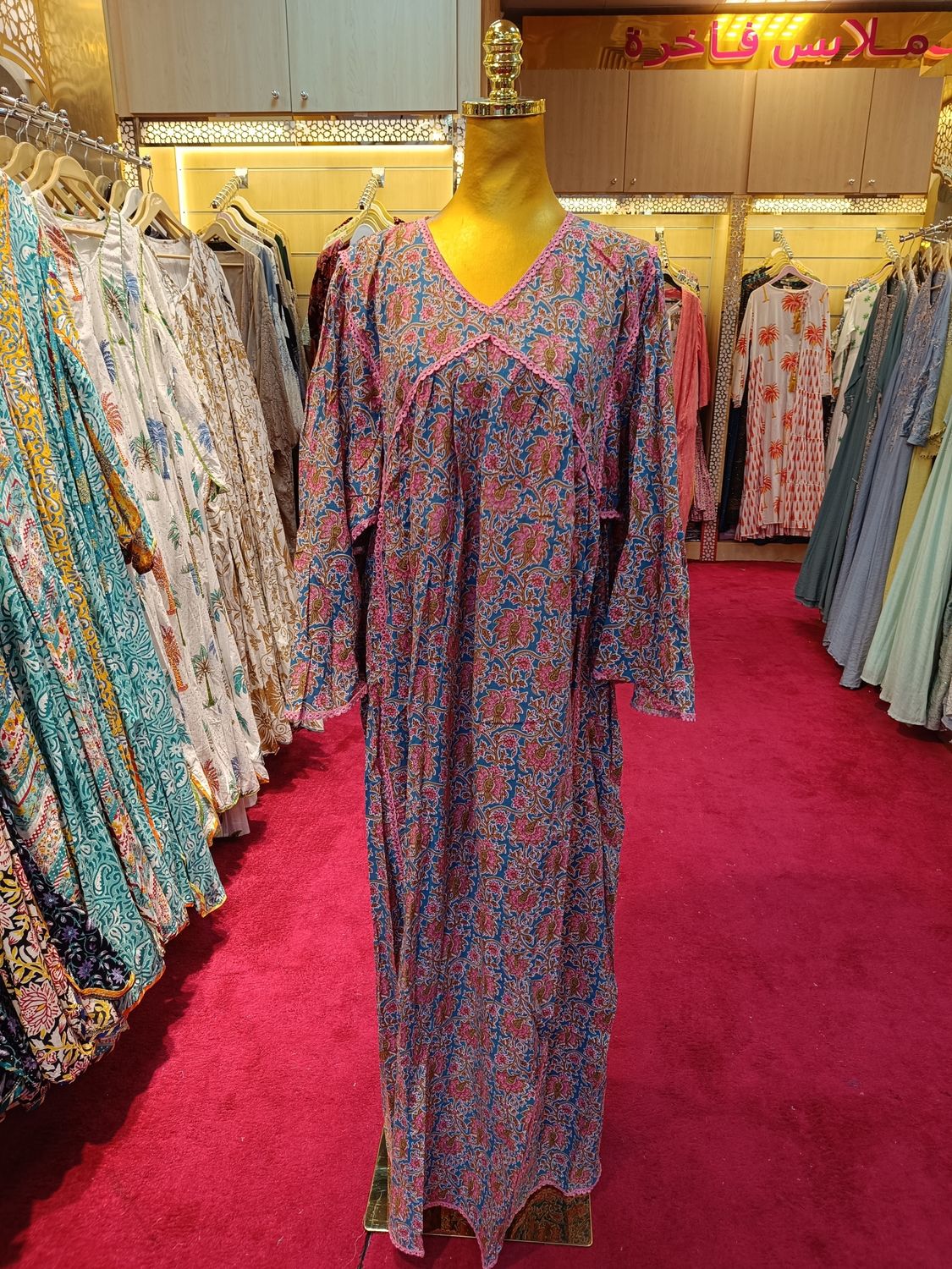L/XL   Cotton Dress 56" Long Jalabiyas
