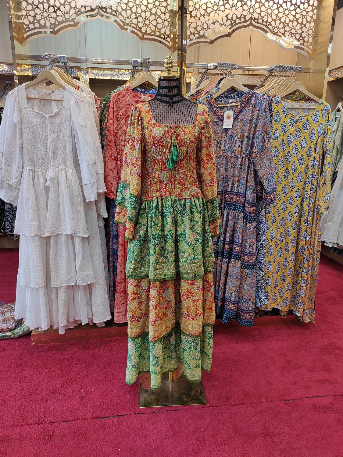 S/M  Rahima Silk Dress 57" Long Jalabiya