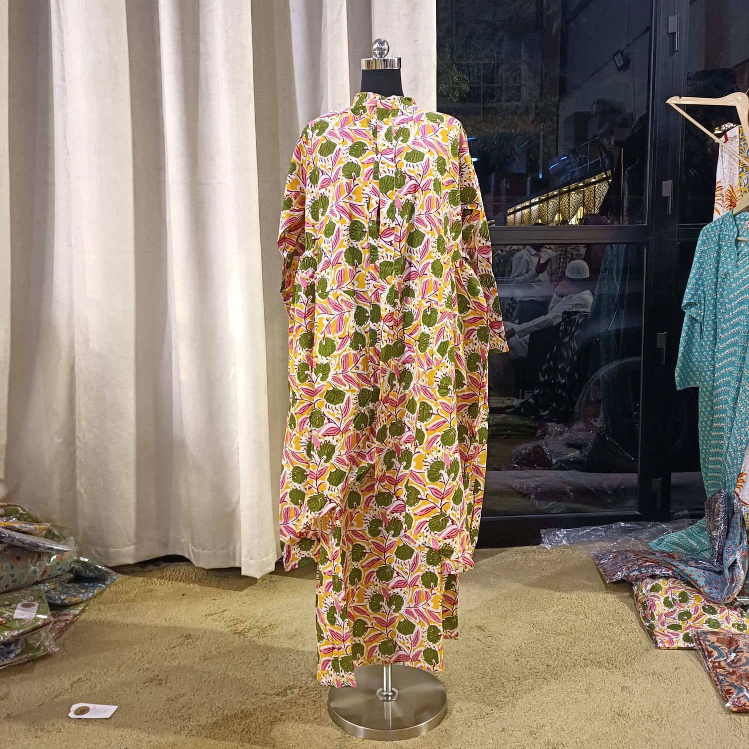 S-M 2 Piece Rasha Pure Cotton Dress Jalabiya