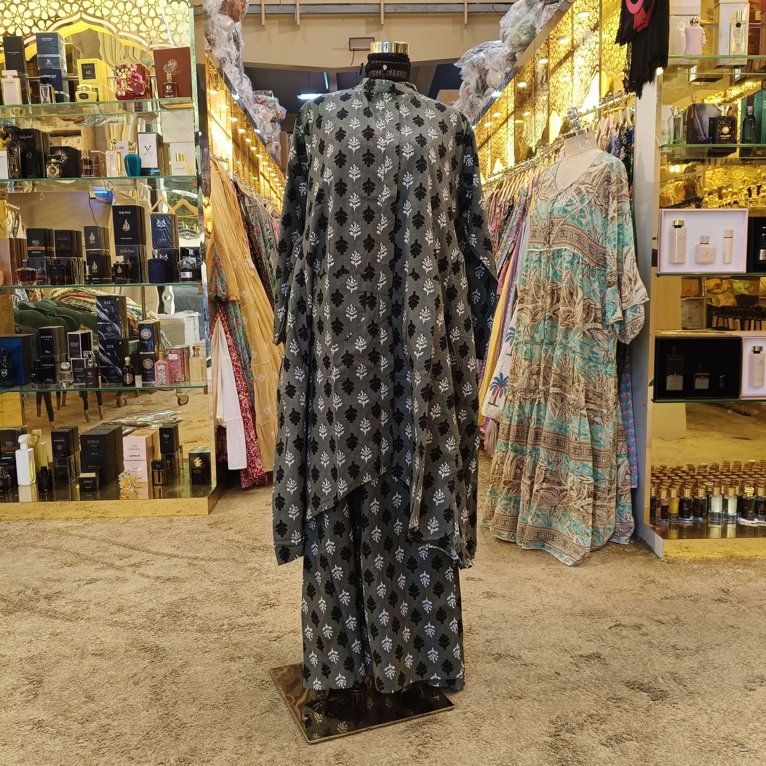 2XL-3XL 2 Piece Rasha Pure Cotton Dress Jalabiya