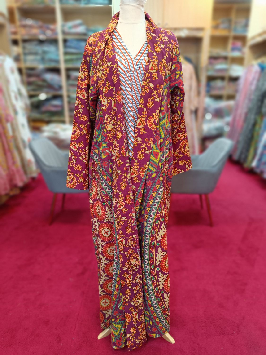 L-XL  Cotton Abaya length 57”