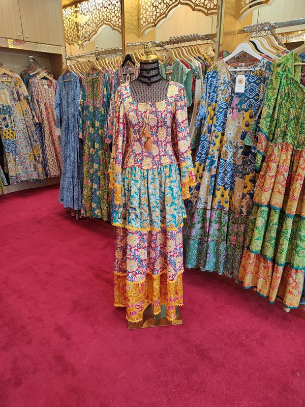 Free Size Rahima Silk Dress 57" Long Jalabiya