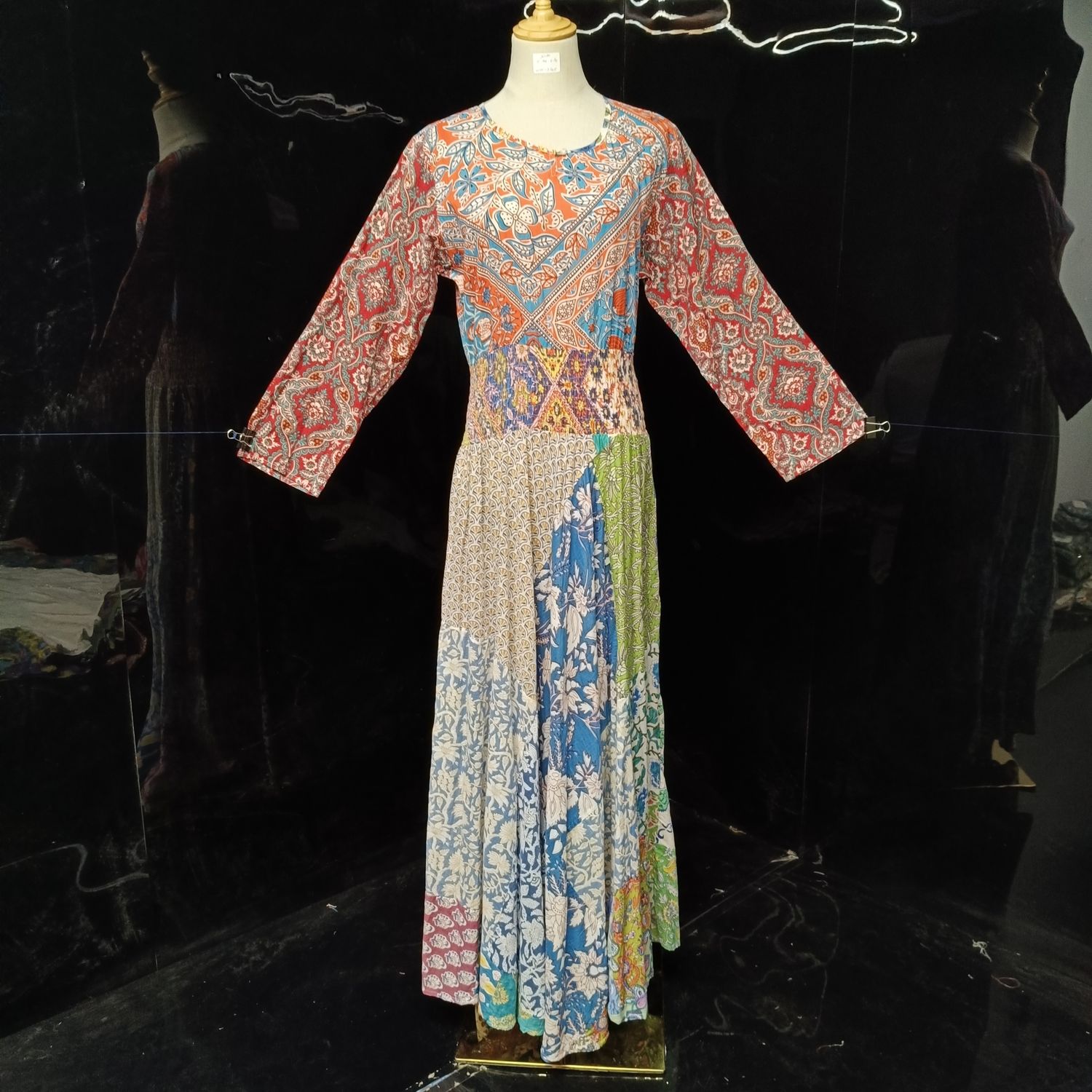 S-M Special Printed Cotton Dress 57" Long Jalabiyas