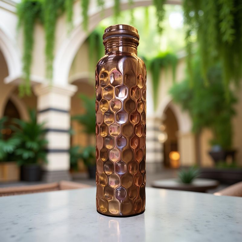 Luxury Jointless Diamond Brass Bottle 12