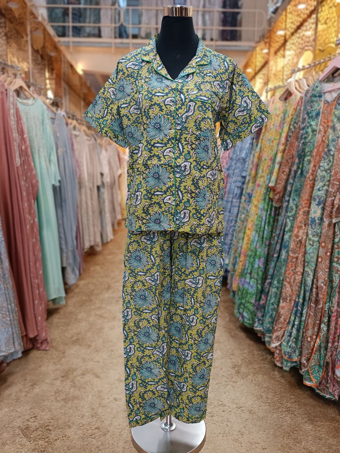 S/M cotton pajama shorts sleeve