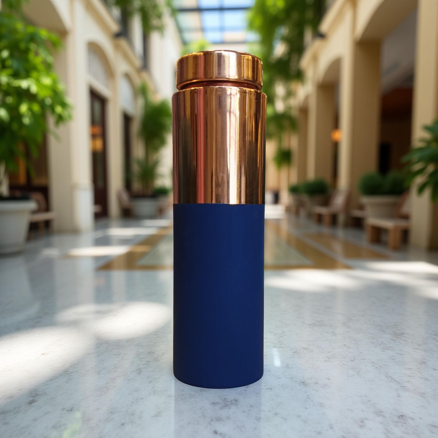 Luxury Cylender Small Silk Brass​ Bottle 04