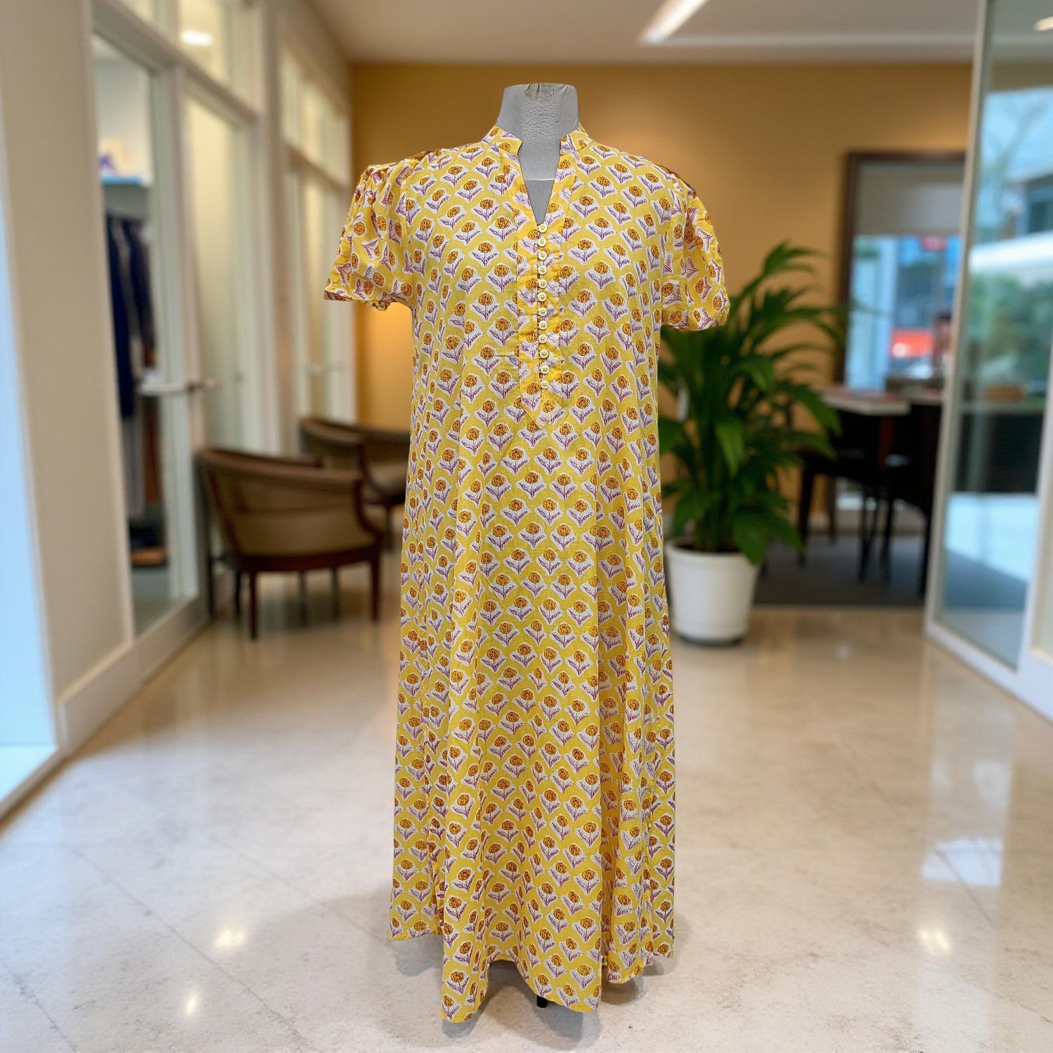 S-M Cotton Jalabiya Dress Aroob 01 New