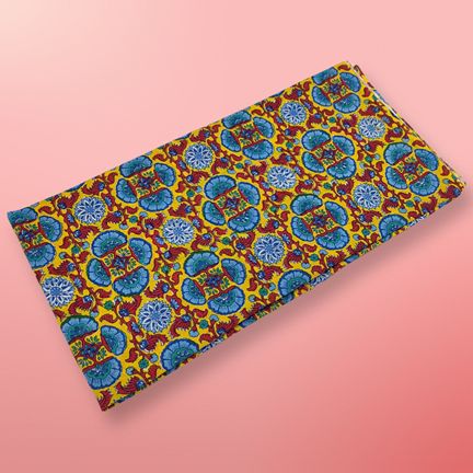 4 Meter Cotton Hand Printed Fabric