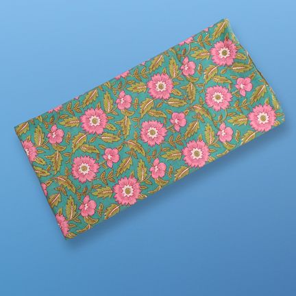 4 Meter Cotton Hand Printed Fabric