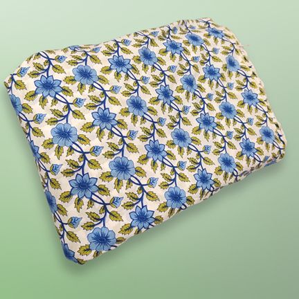 4 Meter Cotton Hand Printed Fabric