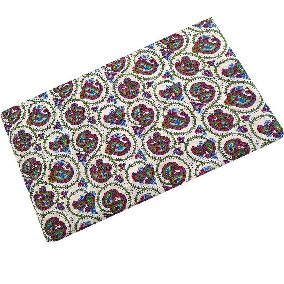 4 Meter Cotton Hand Printed Fabric