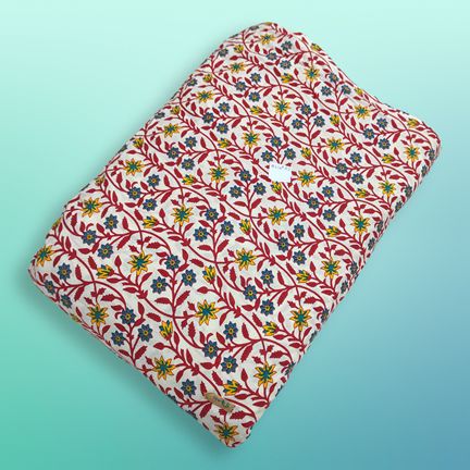 4 Meter Cotton Hand Printed Fabric