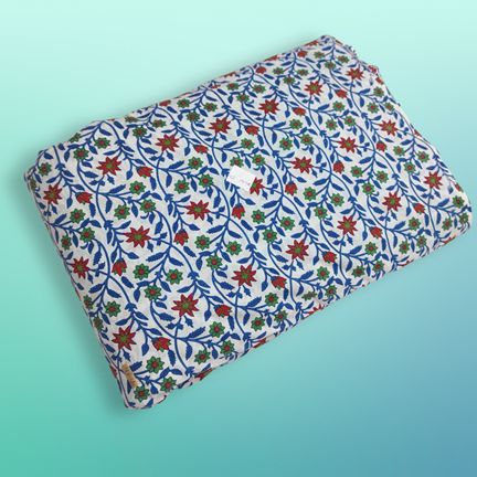 4 Meter Cotton Hand Printed Fabric
