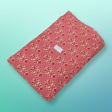 4 Meter Cotton Hand Printed Fabric