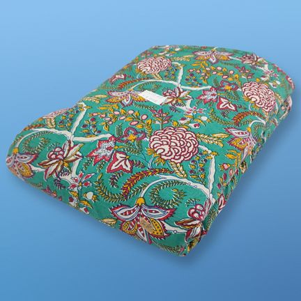 4 Meter Cotton Hand Printed Fabric