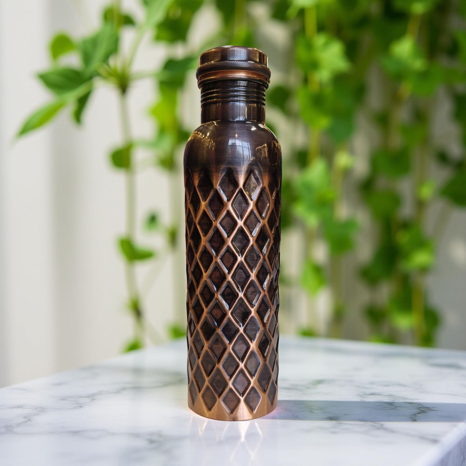 Luxury Jointless Antique Barfi Brass Bottle 10