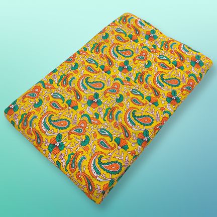 4 Meter Cotton Hand Printed Fabric