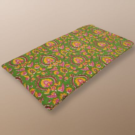 4 Meter Cotton Hand Printed Fabric