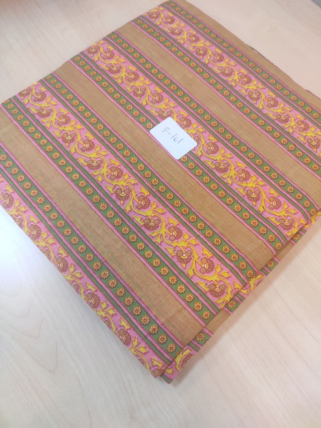 4 Meter Cotton Hand Printed Fabric